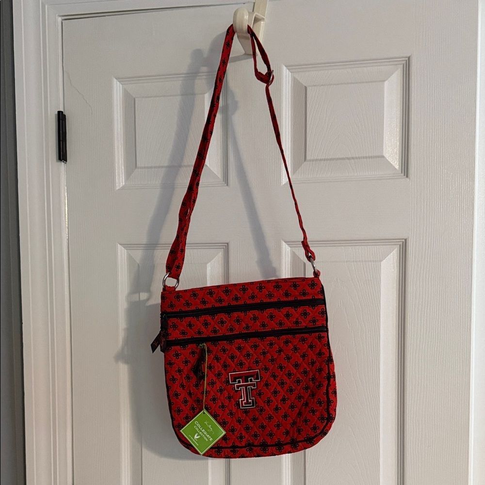 Texas Tech Red Patterned Crossbody Bag - Picture 2 of 8